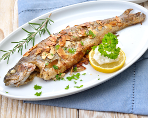 Forellen mit Mandelblättchen