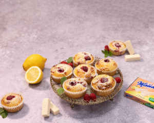 Manner Zitronen-Himbeer-Muffins