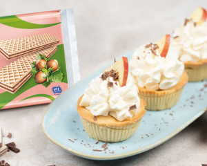 Apple-Pie Cupcakes mit Manner Knuspino Haselnuss