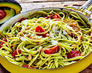 Spaghetti à la Guacamole