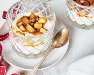 Bachlkoch mit Honig, Äpfel und Zimt 