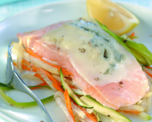 Gebackener Lachs mit Dolcelatte