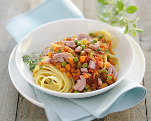 Linguine an Thunfisch-Ragout