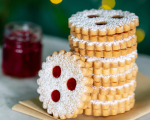 Linzer Augen mit Ribisel-Gelee