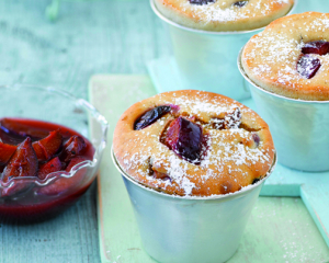 Zwetschken Muffin mit Zimt und Marzipan