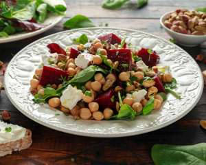 Würziger Kichererbsen Salat