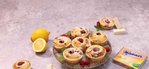 Manner Zitronen-Himbeer-Muffins