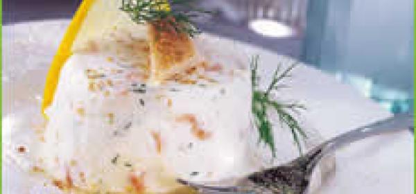 Geräucherter Fischflan mit Kren