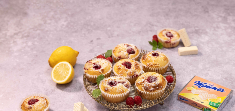 Manner Zitronen-Himbeer-Muffins