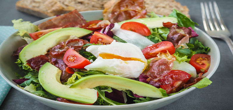 Prosciutto Avocado Salat