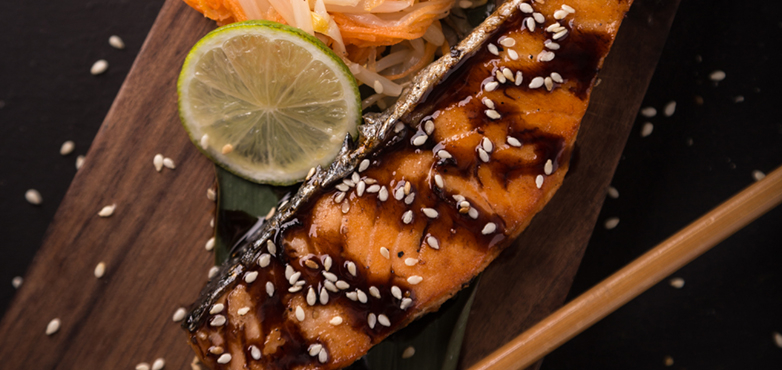 Lachs Teriyaki