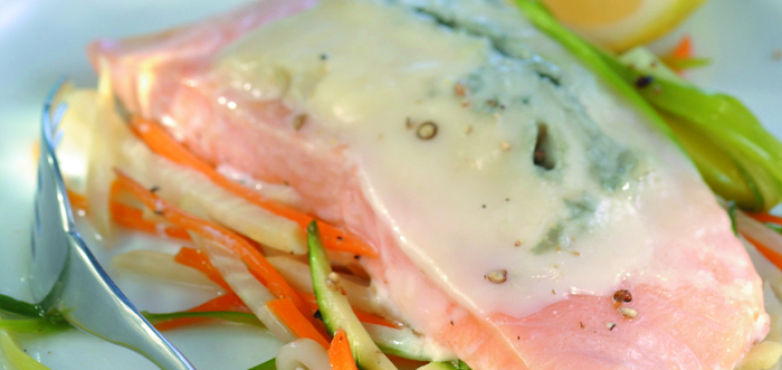 Gebackener Lachs mit Dolcelatte