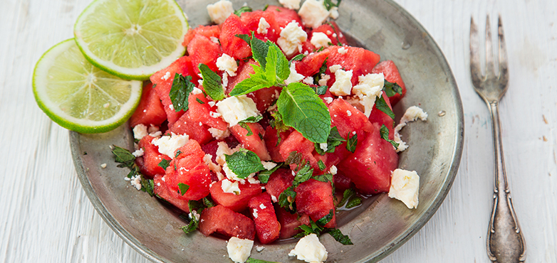 Wassermelonensalat mit Feta