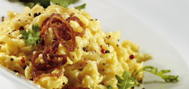 Käsespätzle mit Bergkäse