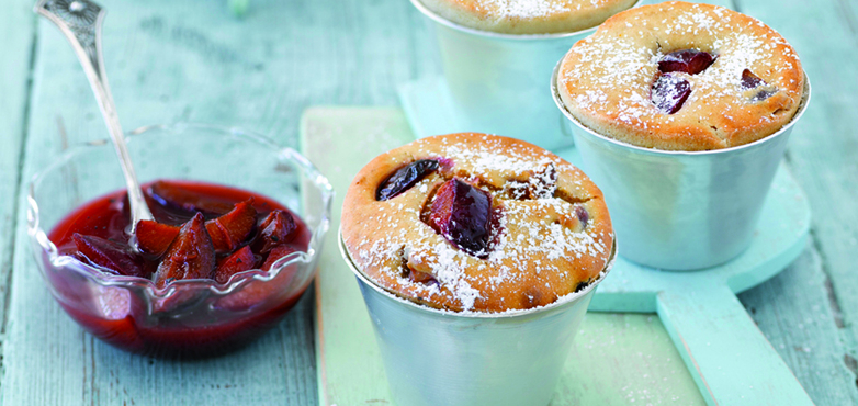 Zwetschken Muffin mit Zimt und Marzipan