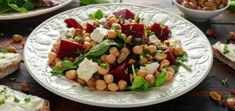 Würziger Kichererbsen Salat